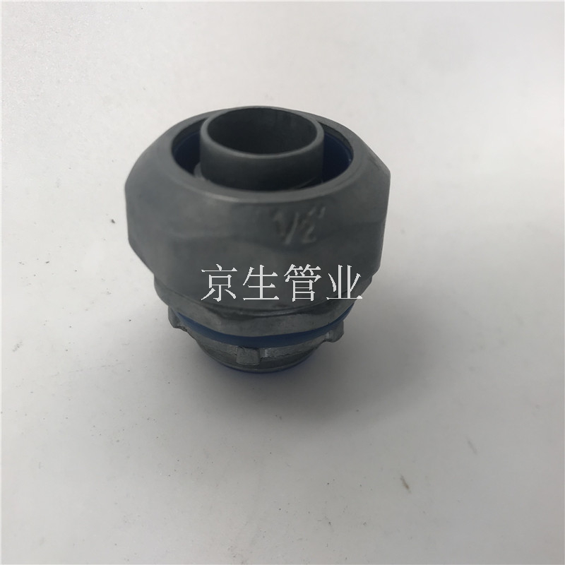 重型包塑金属软管外丝盒接头 DPJ锌合金端式接头 锌合金外螺纹箱接头 